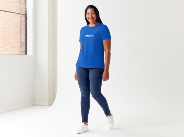 Woman's T-Shirt Find Your Dream Home Blue