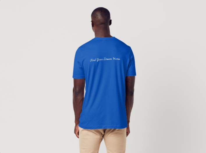 Men's T-Shirt Find Your Dream Home Blue