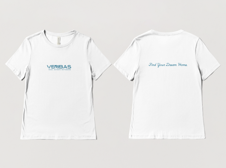 Woman's T-Shirt Find Your Dream Home White & Blue